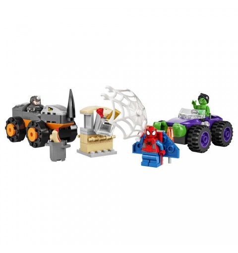 Costruzioni LEGO 10782 Marvel 4plus Resa dei conti tra Hulk e Rhino