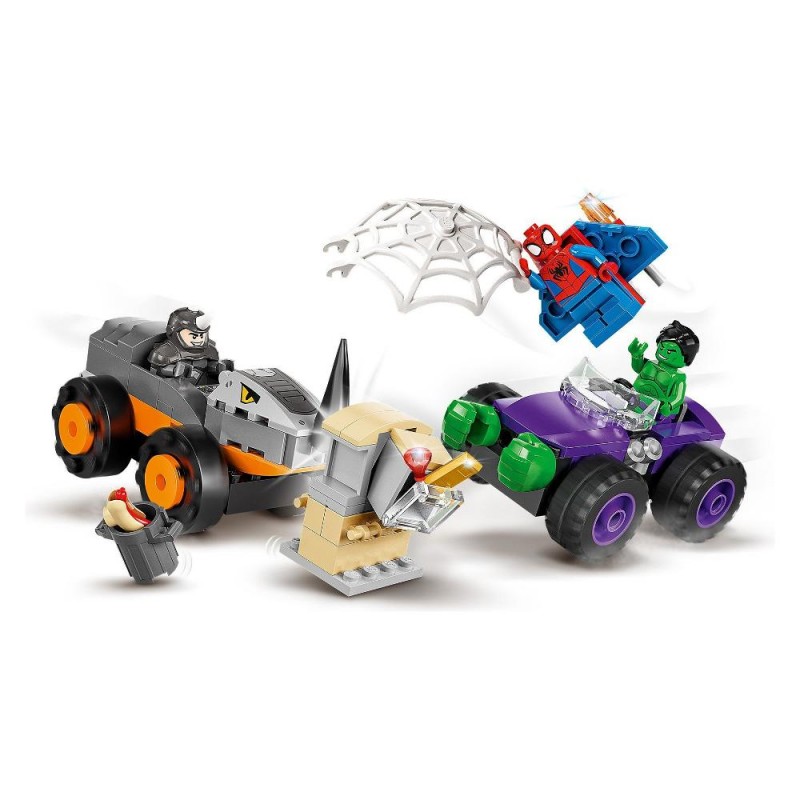 Costruzioni LEGO 10782 Marvel 4plus Resa dei conti tra Hulk e Rhino