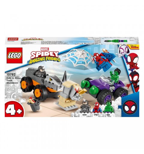 Costruzioni LEGO 10782 Marvel 4plus Resa dei conti tra Hulk e Rhino