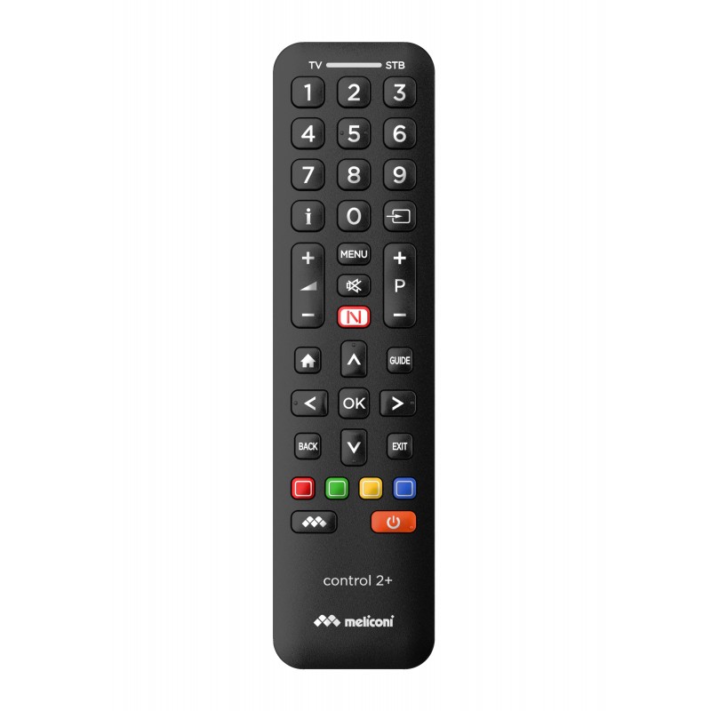 Meliconi Control 2+ remote control IR Wireless TV, TV set-top box Press buttons