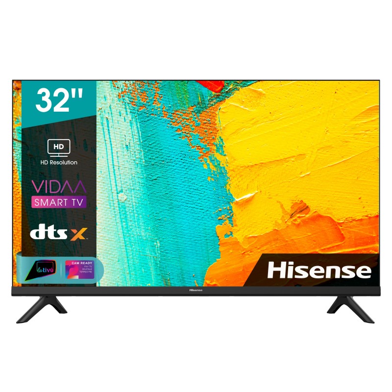 Hisense 32A4CG Fernseher 80 cm (31.5 Zoll) HD Smart-TV WLAN Schwarz
