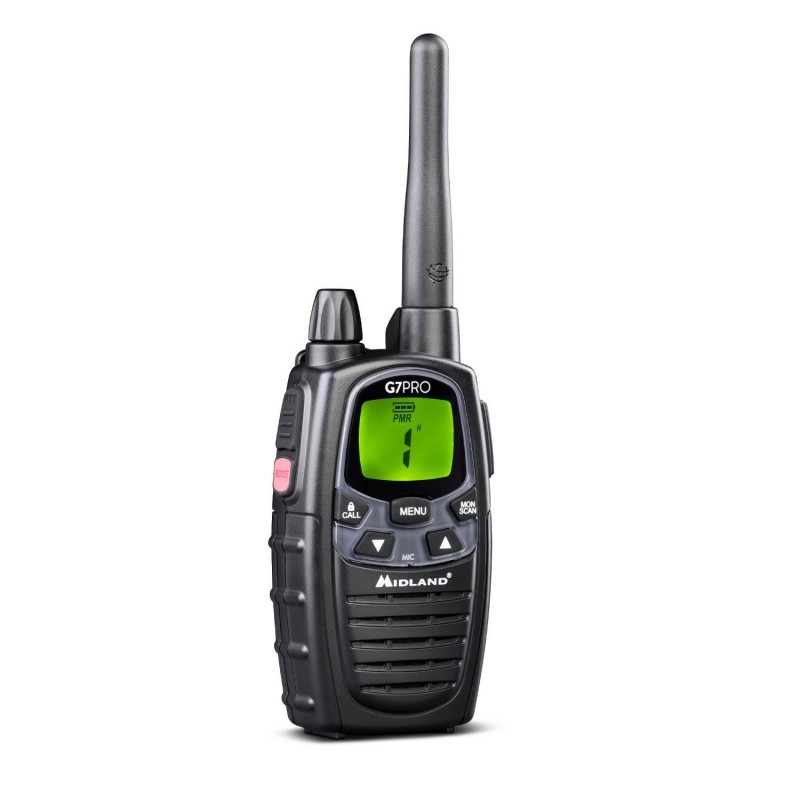 Midland G7 Pro Walkie Talkie two-way radio 69 channels 446.00625 - 446.09375 MHz Black