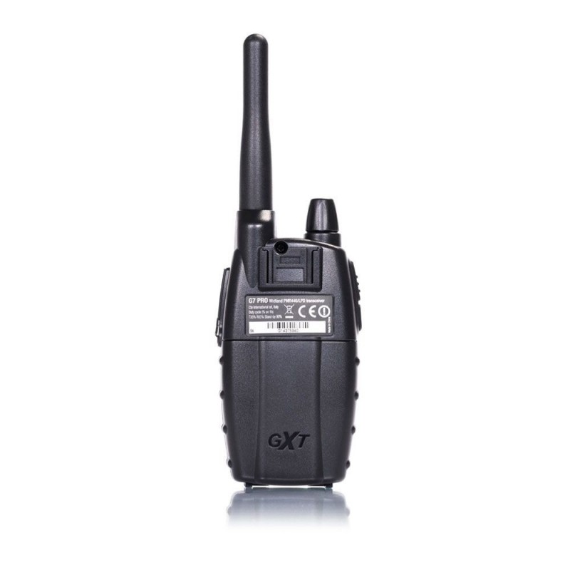 Midland G7 Pro Walkie Talkie two-way radios 69 canales 446.00625 - 446.09375 MHz Negro