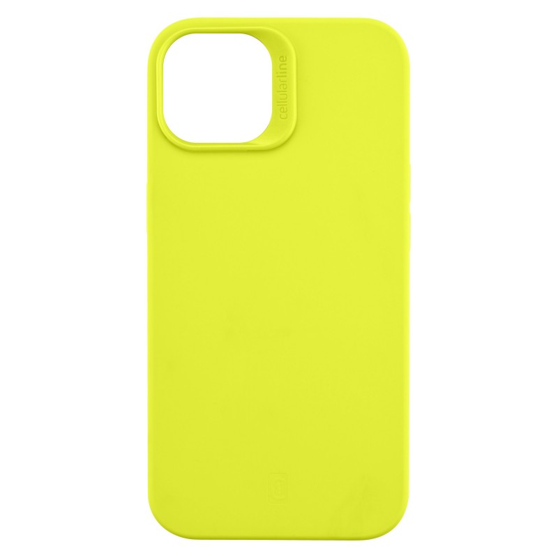 Cellularline Sensation - iPhone 14 Custodia in silicone soft touch con tecnologia antibatterica Microban integrata Verde