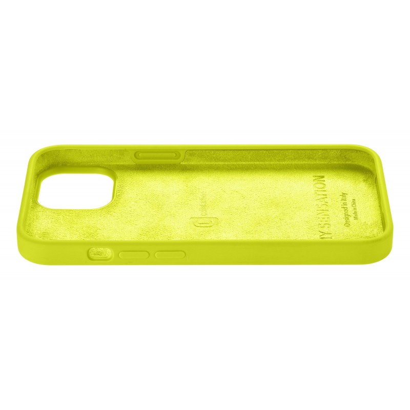 Cellularline Sensation - iPhone 14 Custodia in silicone soft touch con tecnologia antibatterica Microban integrata Verde