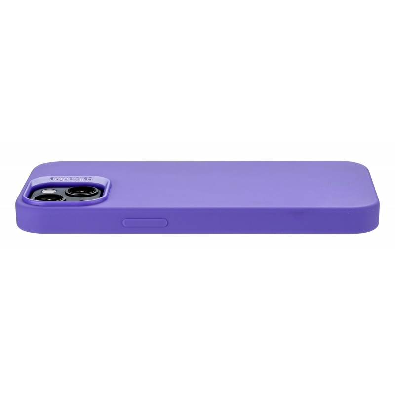 Cellularline Sensation - iPhone 14 Custodia in silicone soft touch con tecnologia antibatterica Microban integrata Viola