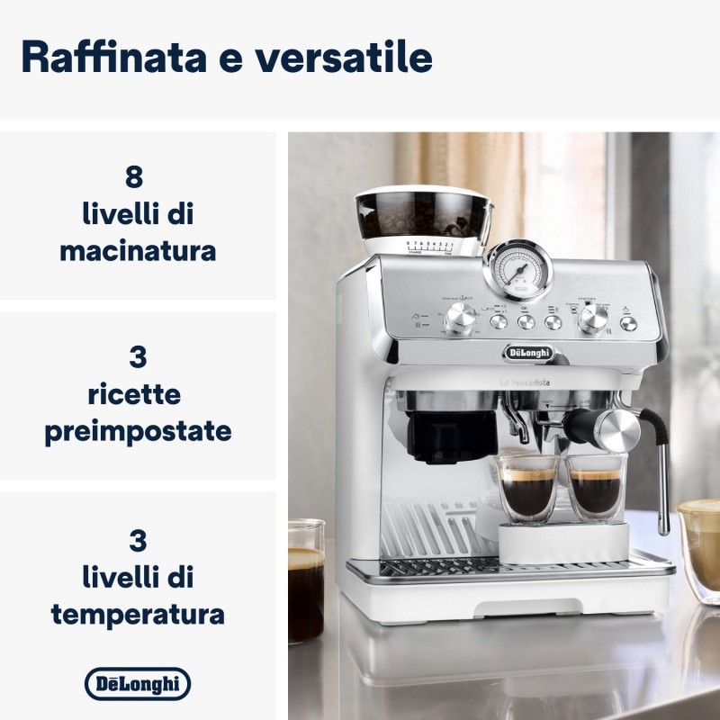 De’Longhi EC 9155.W cafetera eléctrica Totalmente automática Cafetera de vacío 1,5 L