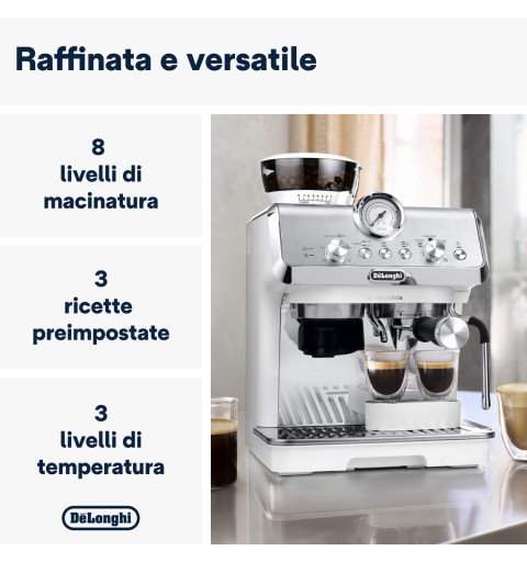 De’Longhi EC 9155.W cafetera eléctrica Totalmente automática Cafetera de vacío 1,5 L