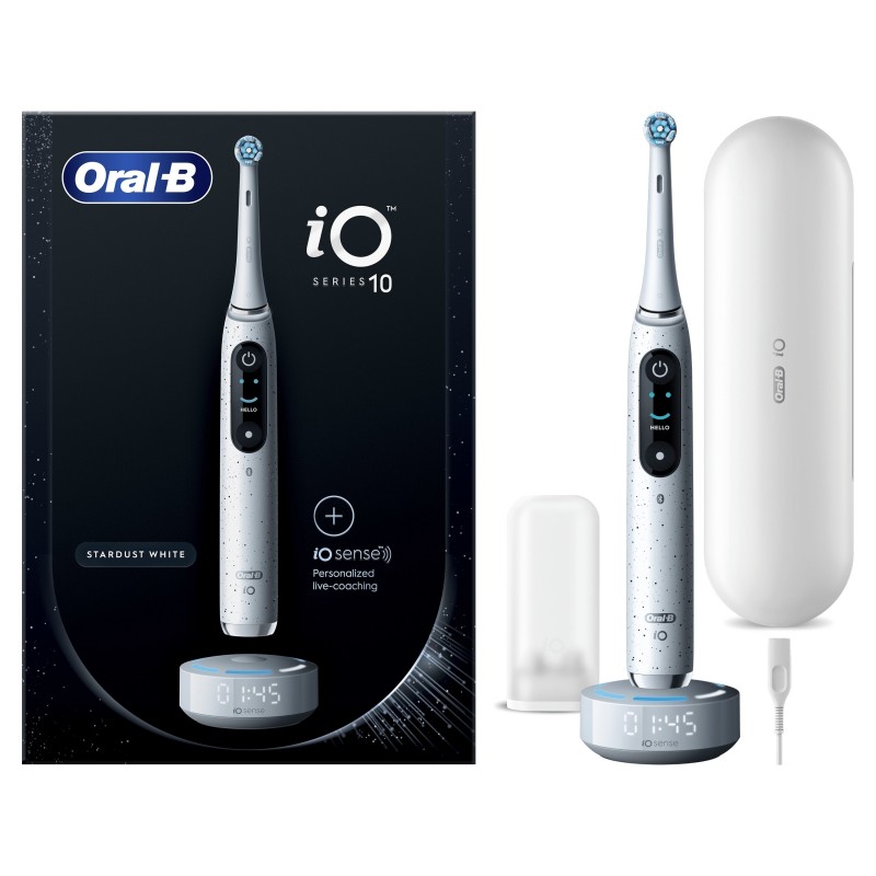 Oral-B iO SERIES 10 Adulte Brosse à dents vibrante Blanc