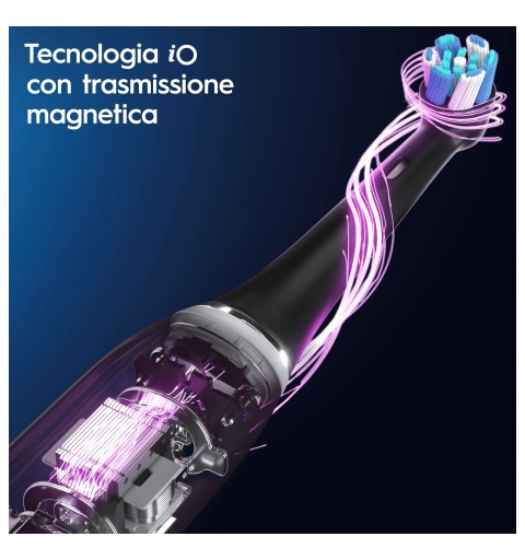 Oral-B iO Spazzolino Elettrico Ricaricabile 10 Bianco,1 Testina, 1 Custodia Da Viaggio ricaricabile, 1 Caricatore Sense
