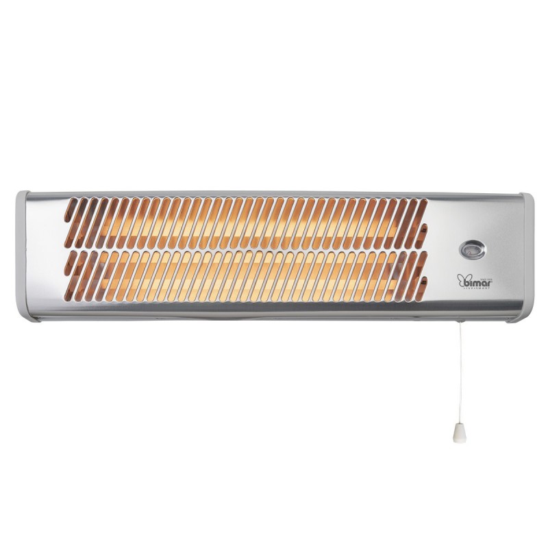 Bimar HR312 electric space heater Outdoor Aluminium 1500 W Quartz electric space heater