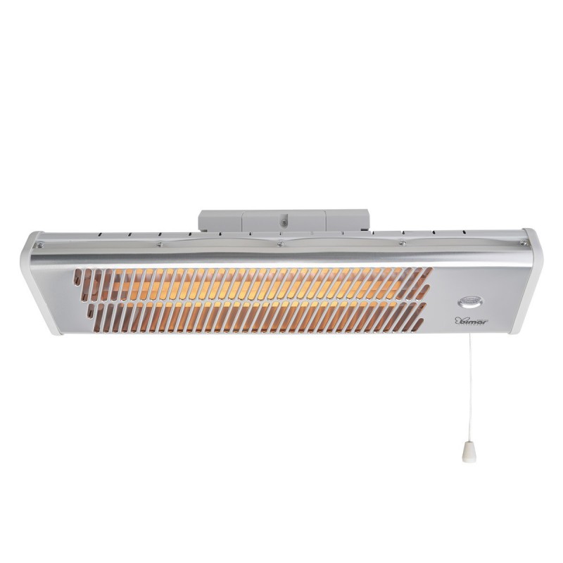 Bimar HR312 appareil de chauffage Extérieure Aluminium 1500 W Chauffage d'appoint électrique à quartz