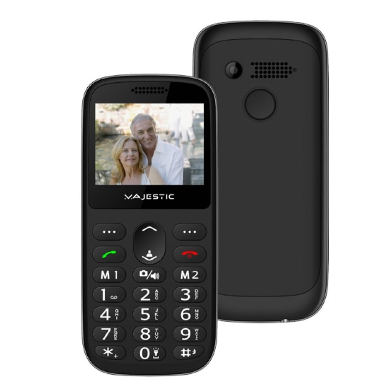 New Majestic TLF-Sileno 72 5,87 cm (2.31 Zoll) 76,5 g Schwarz Seniorentelefon