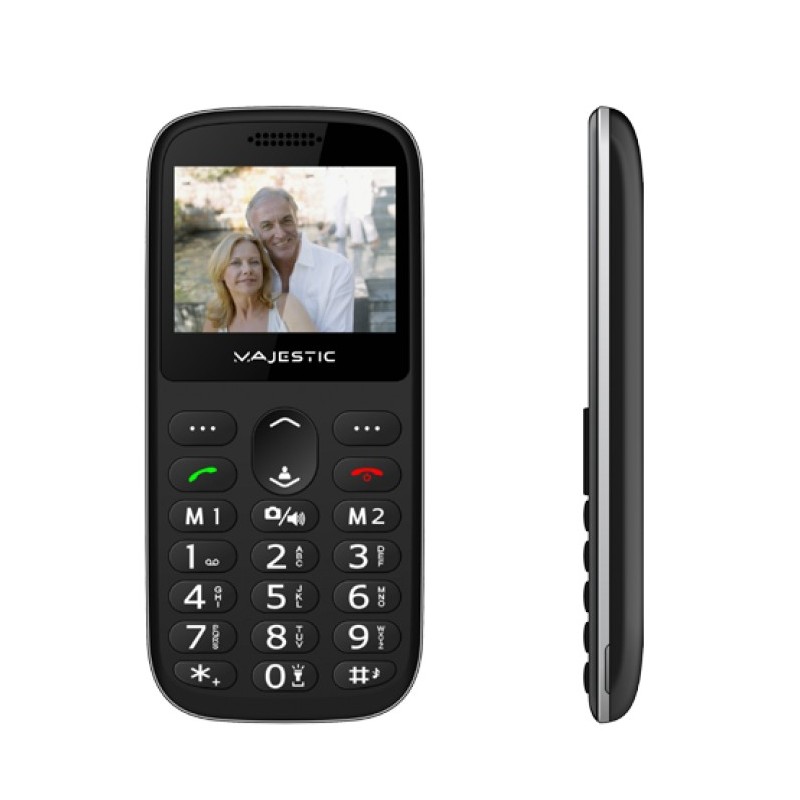 New Majestic TLF-Sileno 72 5,87 cm (2.31 Zoll) 76,5 g Schwarz Seniorentelefon