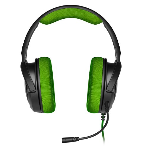 Corsair HS35 Auricolare Cablato A Padiglione Giocare Nero, Verde