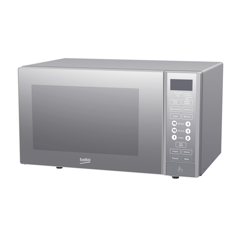 Beko MGF23330S Forno Microonde 23 Litri Digitale Grill 8 Funzioni Silver