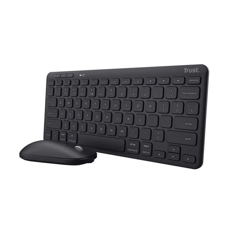 Trust Lyra keyboard Mouse included RF Wireless + Bluetooth QWERTY Italian Black