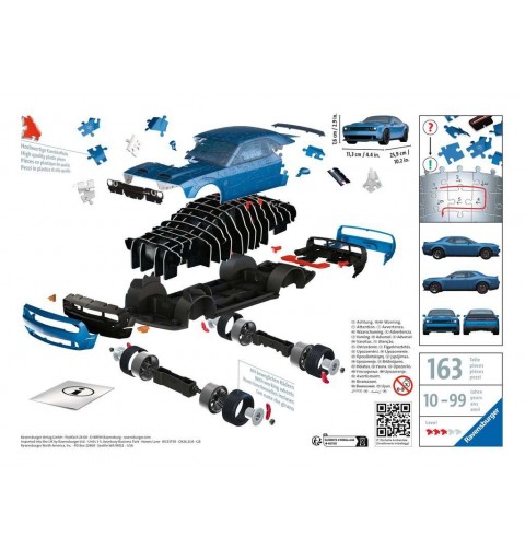 Ravensburger Dodge Challenger Hellcat Redeye Widebody 3D-Puzzle 108 Stück(e) Fahrzeuge