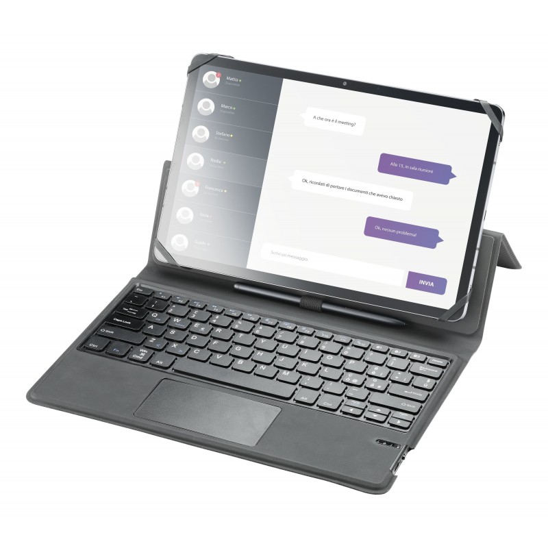 Cellularline Keyboard Case - Tablet up to 11'' Custodia universale per Tablet fino a 11’’ con tastiera wireless integrata