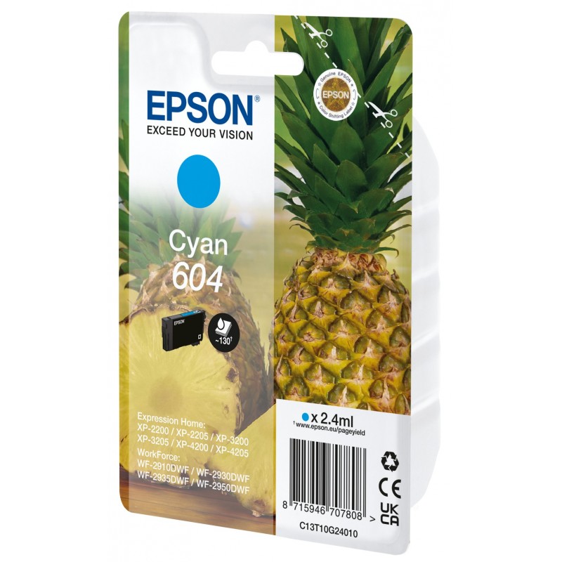 Epson 604 ink cartridge 1 pc(s) Original Standard Yield Cyan