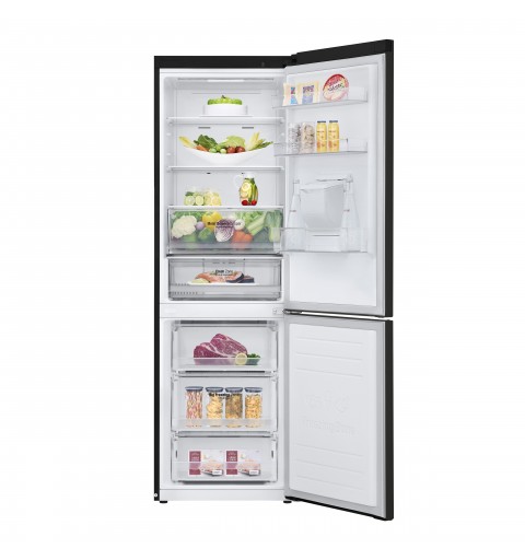 LG GBF61BLHMN fridge-freezer Freestanding 340 L E Black