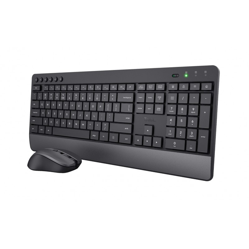 Trust Trezo keyboard Mouse included RF Wireless QWERTY Italian Black