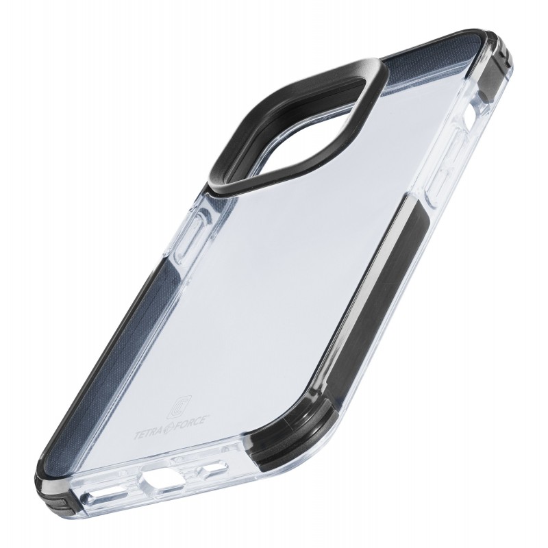 Cellularline Tetra Force Strong Guard - iPhone 14 Custodia flessibile ultra-protettiva, anti-shock con tecnologia antibatterica