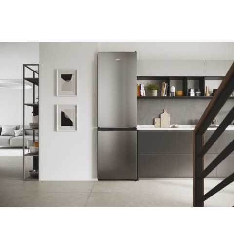 Haier 2D 60 Serie 1 HDW1620DNPK réfrigérateur-congélateur Autoportante 377 L D Argent