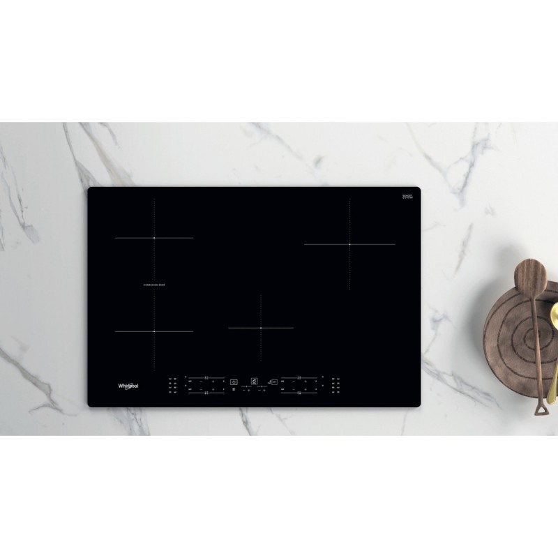 Whirlpool WB B4877 NE Black Built-in 77 cm Zone induction hob 4 zone(s)