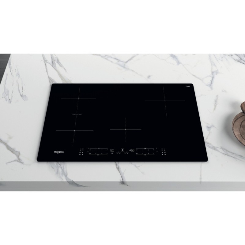 Whirlpool WB B4877 NE Black Built-in 77 cm Zone induction hob 4 zone(s)