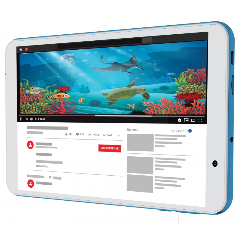 Mediacom SmartPad 8 32 GB 20.3 cm (8") Rockchip 2 GB Android 12 Go edition Blue