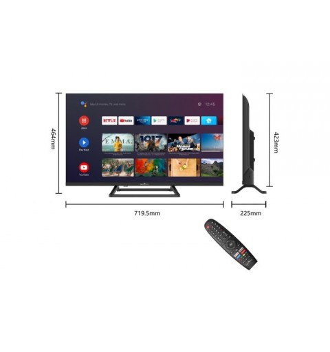 Smart-Tech 32HA10V3 TV 81.3 cm (32") HD Smart TV Wi-Fi Black
