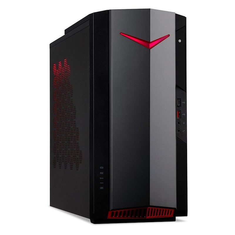 Acer NITRO 50 N50-640 i5-12400 Tower Intel® Core™ i5 16 GB DDR4-SDRAM 1024 GB SSD Windows 11 Home PC Nero