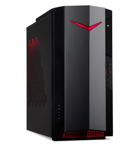 Acer NITRO 50 N50-640 i5-12400 Tower Intel® Core™ i5 16 GB DDR4-SDRAM 1024 GB SSD Windows 11 Home PC Nero