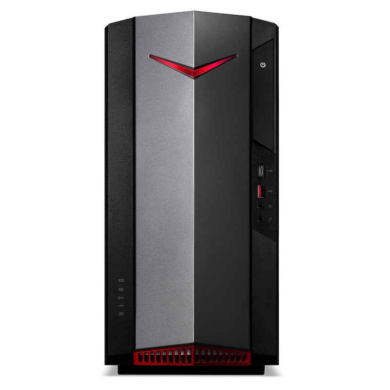 Acer NITRO 50 N50-640 i5-12400 Tower Intel® Core™ i5 16 GB DDR4-SDRAM 1024 GB SSD Windows 11 Home PC Nero