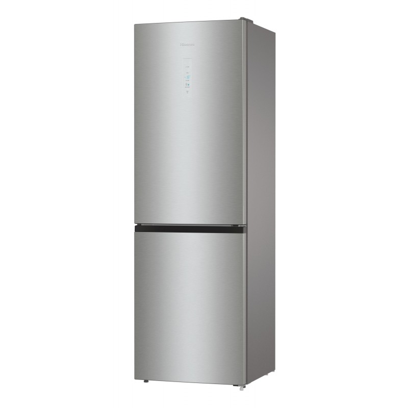 Hisense RB390N4BCE1 réfrigérateur-congélateur Autoportante 300 L Acier inoxydable