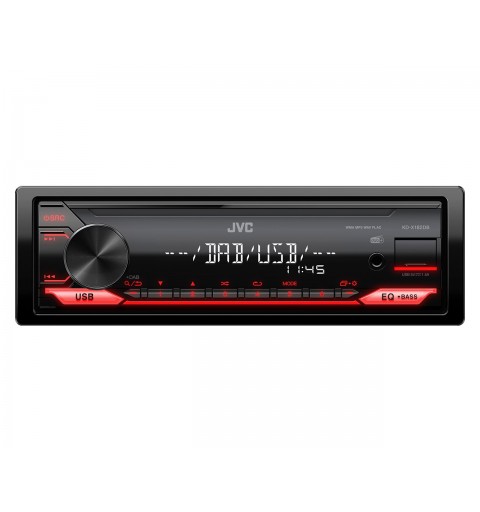 JVC KD-X182DB receptor multimedia para coche Negro 200 W Bluetooth