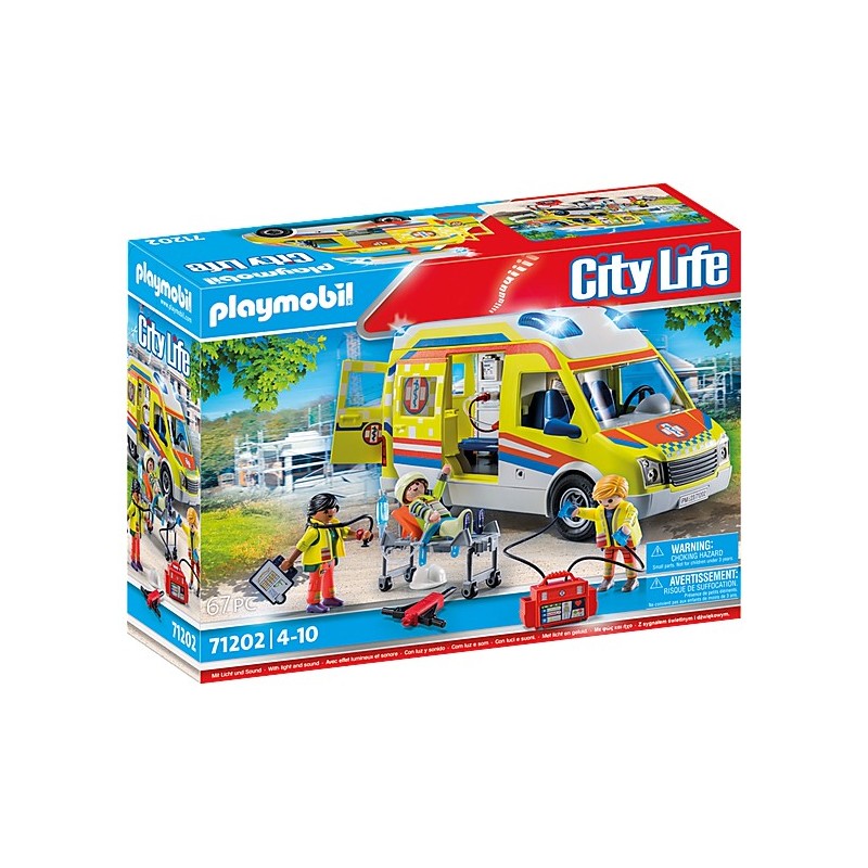 Playmobil City Life Rettungswagen mit Licht & Sound