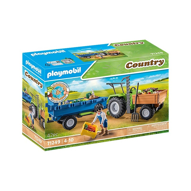 Playmobil Country Traktor mit Hänger