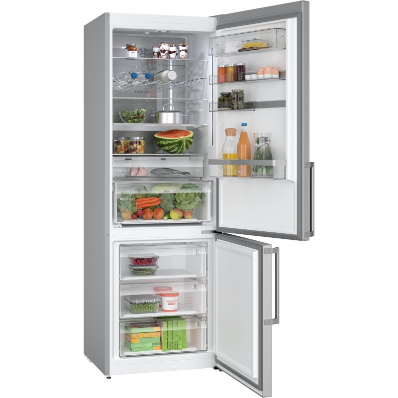 Bosch Serie 6 KGN49AICT Kühl- und Gefrierkombination Freistehend 440 l C Edelstahl