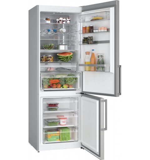 Bosch Serie 6 KGN49AICT Kühl- und Gefrierkombination Freistehend 440 l C Edelstahl