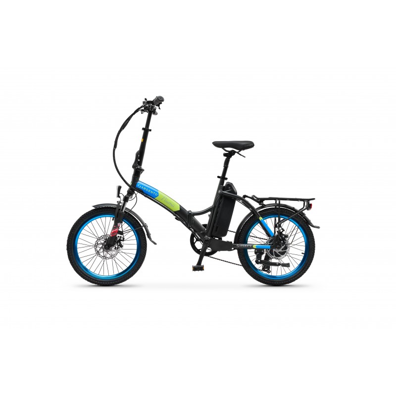 Argento e-Mobility Piuma Black, Blue Aluminium One Size 50.8 cm (20") 22 kg