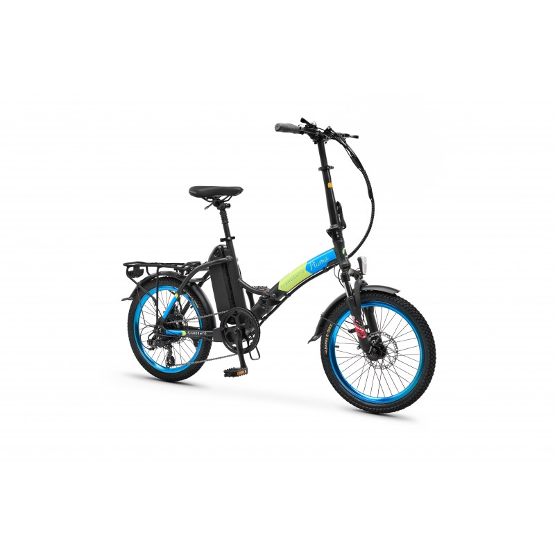 Argento e-Mobility Piuma Black, Blue Aluminium One Size 50.8 cm (20") 22 kg