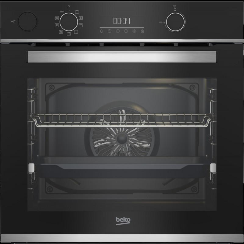 Beko BBIS13300XPE Backofen 71 l 3400 W A+ Schwarz, Edelstahl