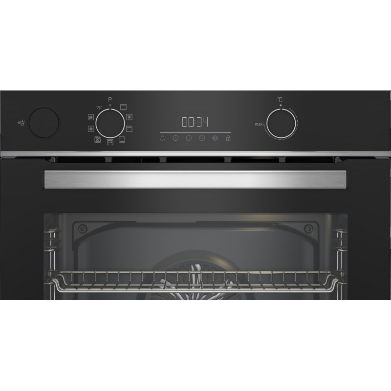 Beko BBIS13300XPE forno 71 L 3400 W A+ Nero, Acciaio inossidabile