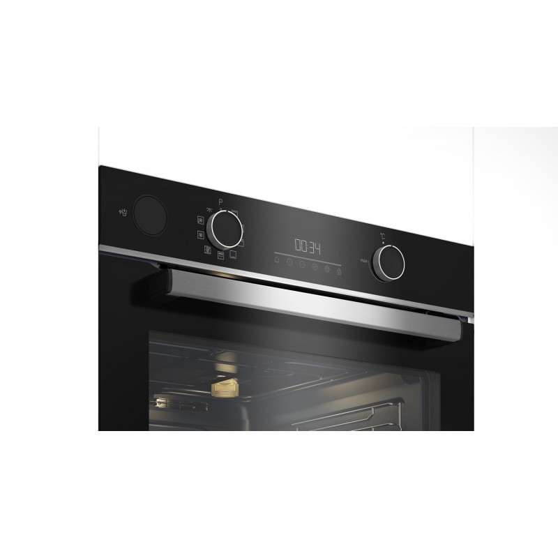 Beko BBIS13300XPE forno 71 L 3400 W A+ Nero, Acciaio inossidabile