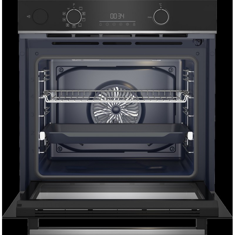 Beko BBIS13300XPE horno 71 L 3400 W A+ Negro, Acero inoxidable