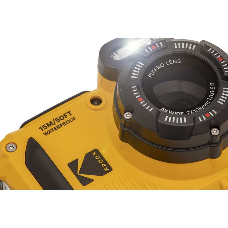 Kodak PixPro 1 2.7" Appareil-photo compact 16 MP BSI CMOS 1920 x 1080 pixels Jaune