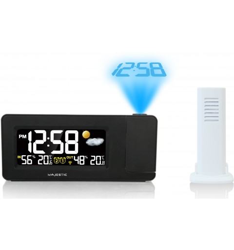 New Majestic WT-249 Digital alarm clock Black