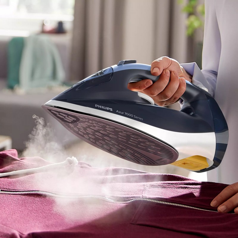 Philips 7000 series DST7030 20 plancha Plancha vapor-seco Suela SteamGlide Plus 2800 W Azul